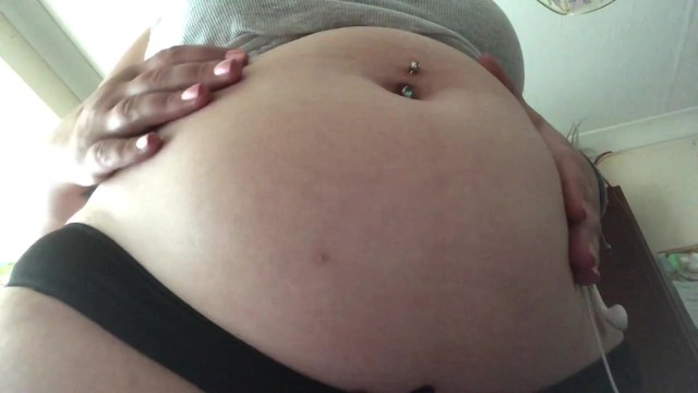 Swollen Belly Girl Hungry/Digesting Belly 9