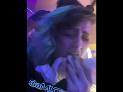Fucked and fed her a burger at the same time 