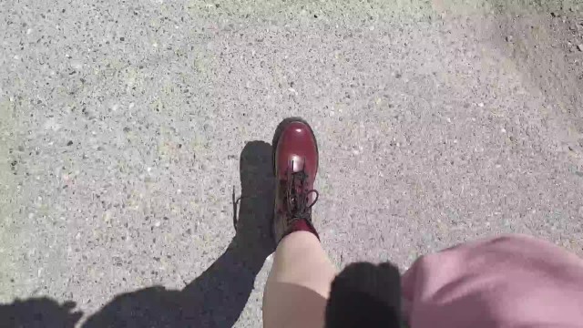 Nicoletta cant hold back and pisses on your face in a public garden - Wonderful upskirt pee 13