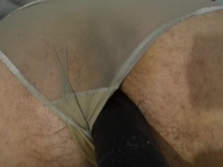 Anal Orgasm In Pantie With Fuck Machine