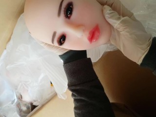 Sex Doll Kimiko 00. Unboxing video Home Amature, She cameto me!