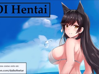 JOI hentai con una zorrita cachonda, en español.