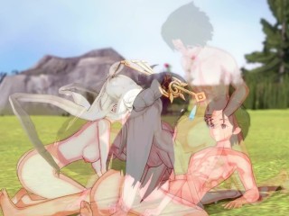 Beidou and Ningguang threesome! (3D Hentai)_(Genshin Impact)
