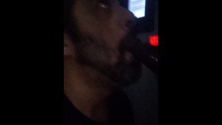 Faggot At The Sleazy Bookstore Faggot Sucking Black Cock