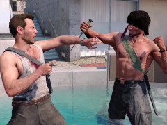 Rambo & John McClane in an Intense Hot Tub Fight