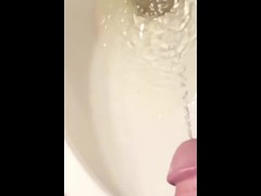 Morning Hard on and pissing slow motion ASMR