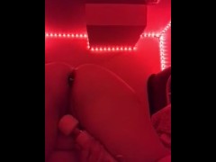 BBW SOLO magic wand and butt plug play