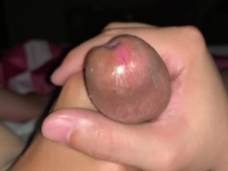 She Fell Asleep with Her Hand Around_My Cock so I Busted_a Nut All Over It!