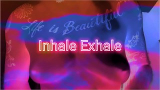 Inhale Exhale FTM Solo Nipple Play Big Erect Nipples Trans Man 