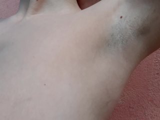 Armpit Fetish, Hairy_Armpits and Hairy Pussy,Big Natural Boobs Tease