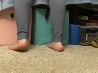 Watching Her_Dirty Feet as She Folds Laundry(footfetish) - Glimpseofme