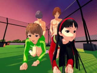 Foursome With And Yukiko - Persona 4 Porn