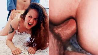 Painful Anal Creampie. Anal Destruction. She asked me to open her ass and she regretted it.