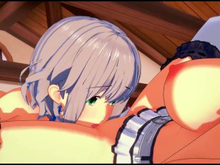 Isuzu SentoAnd Muse Lick_Each Other's Pussies on_the Bed - Amagi Brilliant Park Hentai.