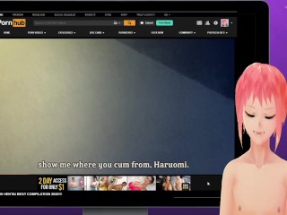 Kitzu shares sex_stories (and cums twice!) to_Hentai