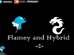 Dragon Hybrid and Flamedramon GAY 2