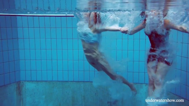 Hottest underwater girls stripping Dashka and Vesta