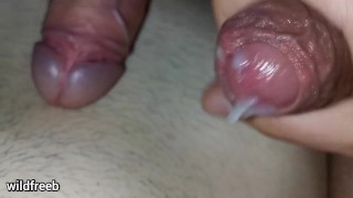 Cum After A Hard Edging Of His Big Dick Loud Moaning Hunk Cumming On Me