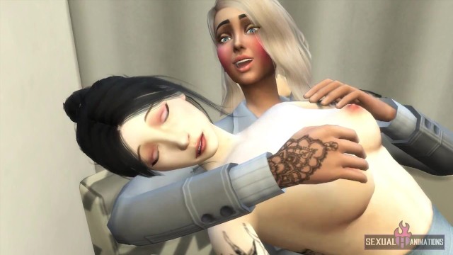 Heavily Tattooed Girls Have Lesbian Sex - Sexual Hot Animations