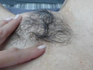 Please fuck me fast_and cum on my hairy pussy