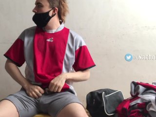 Soccer Player Fucks Silicone Pussy In Club Locker Room