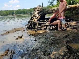 Horny thick ass wife creampied fucking_in themud
