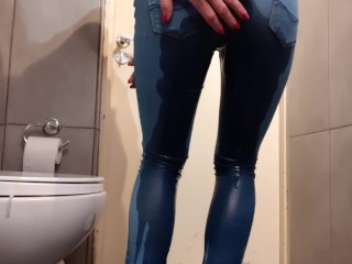 Compilation of Wetting my Jeans and pouring out_from my High Heels and_Pants