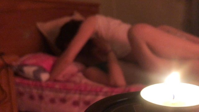 Two lesbian girls kiss each other in bed. Peeping porn. Lesbians Seduction Each Other