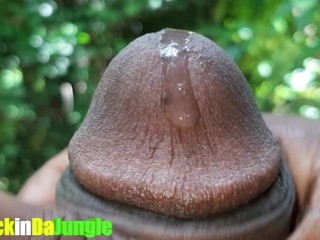 Slimy Wet Dripping Precum rubbed all over my BBC in Close Up then I Moanfor you which isHot AF