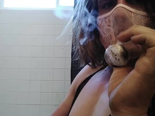 Sissy Slut Blows Clouds And Wanks
