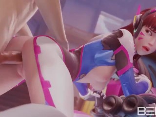 Dvafucked against the MEKA from Overwatch 3D NSFW Porn