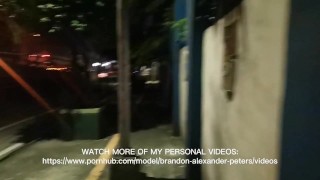 Salsal Sa EDSA L Pinoy Horny Male Wanking & Cumming Along Manila's EDSA
