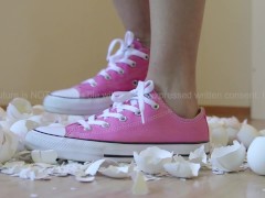 5 Months Saving Eggshells Crushing | Pink Sneakers Converse All Star
