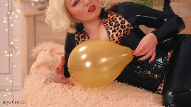 Compilation of Air Ballons Latex Fetish video - Arya Grander