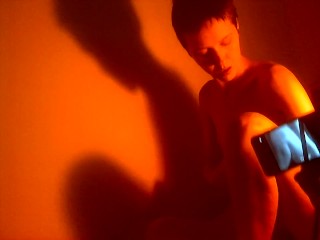 Listening to my own_music, getting naked and sucking on a lollipop in front of a_web cam