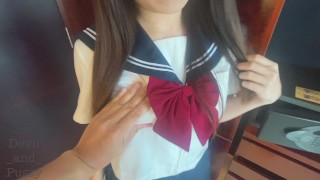 Japanese student waiting for orgasm and creampie - Master made me scream out for the orgasm loudly