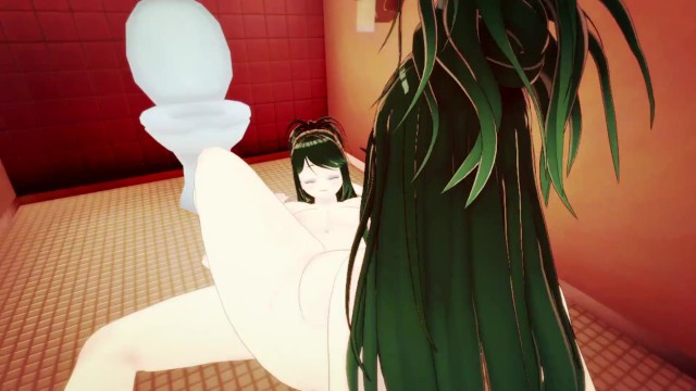 HMV - lesbians -MILF-DOM-restroom
