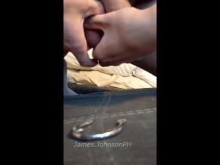 Purple Balls In Chastity