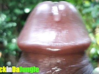 Jamaican Big Dick Guy presents-Extreme Close Up Precum Play Wettest Dick in_Jamaica! Sexy Moanings