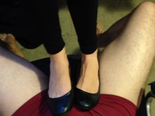 Ballet Flats Shoejob Pov High Arches Toe Cleavage Well Worn Dirty Flat Shoes