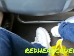 Take off Shoes in bus