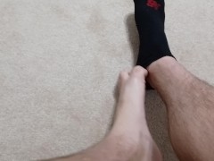 Male Feet Taking Off Socks - Testing System (More to Come Soon)