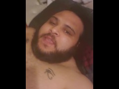 Fat Arab making a video for Maryam and the fans 