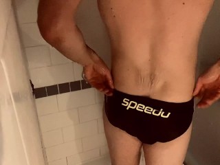 Soapypost-workout shower in_speedos - Fit Dutch Guy