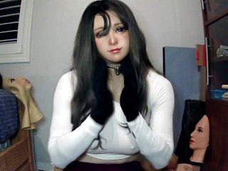 Quiet Nancy Part 1! Female Mask And Real Life Doll! Nancy Puts On Her Gloves And Plays With A Mask!
