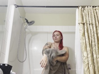 Off Duty Stripper - Undressing and showering after_school