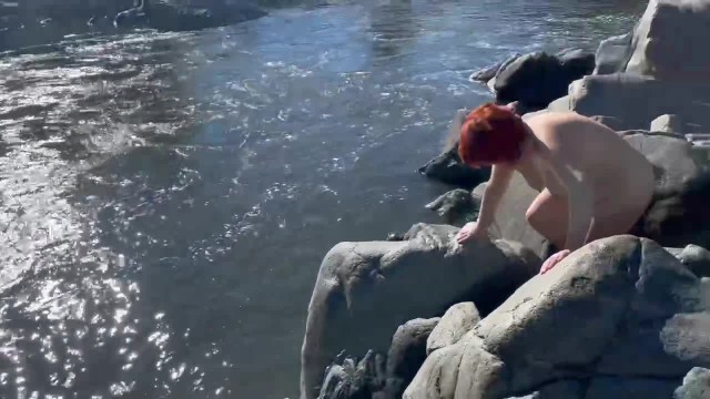 Nude Outdoor Hiking and Blowjob 5