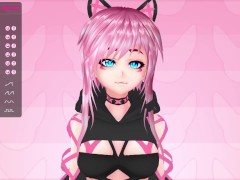 Pink vtuber enjoys new toys! (MokyMoo's Chaturbate Stream 26-06-2021)