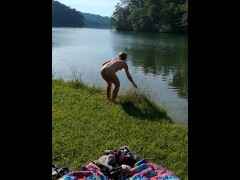 Milf loves to fish and fuck