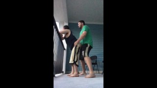 Preview Of A RISKY AF Suck & Fuck On The Back Porch In Broad Daylight